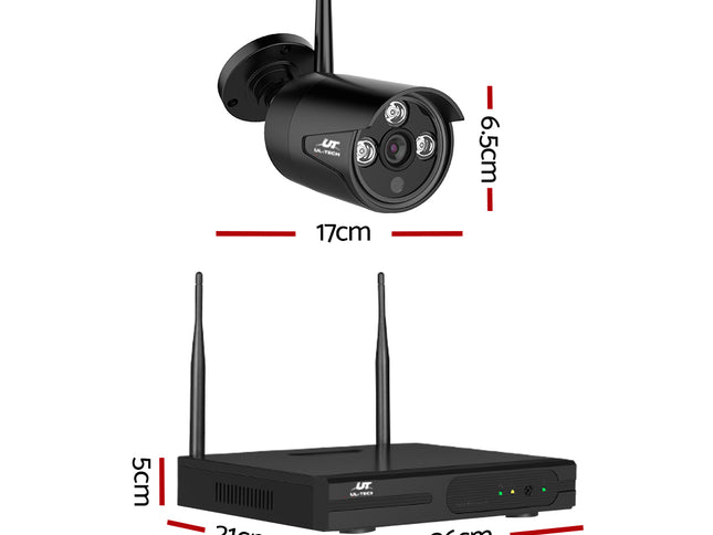 UL-tech Wireless CCTV Security System 8CH NVR 3MP 8 Bullet Cameras 4TB