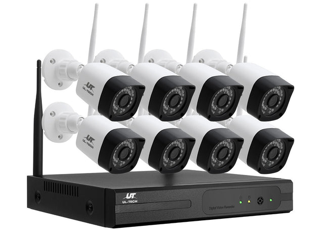 UL-tech 3MP Wireless CCTV 8CH 8 Square Camera