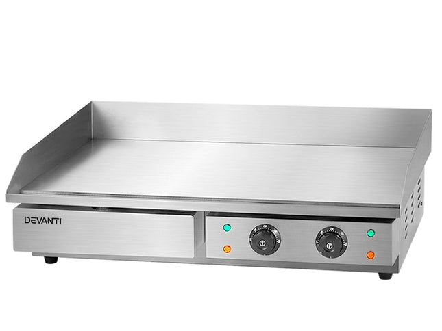 Devanti Commercial Electric Griddle 73cm BBQ Grill Plate 4400W