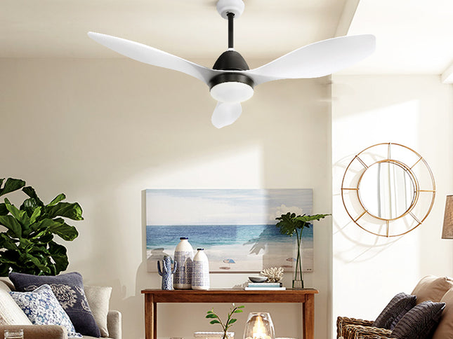 Devanti 48'' Ceiling Fan DC Motor w/Light w/Remote - White