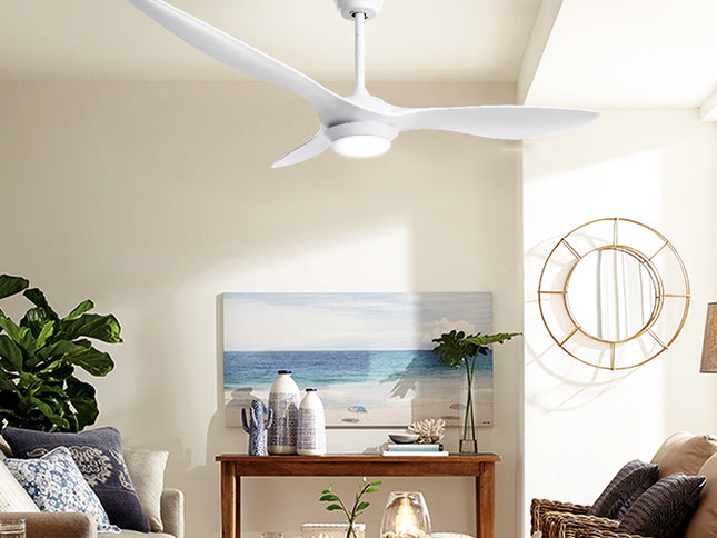 Devanti 52'' Ceiling Fan DC Motor w/Light w/Remote - White