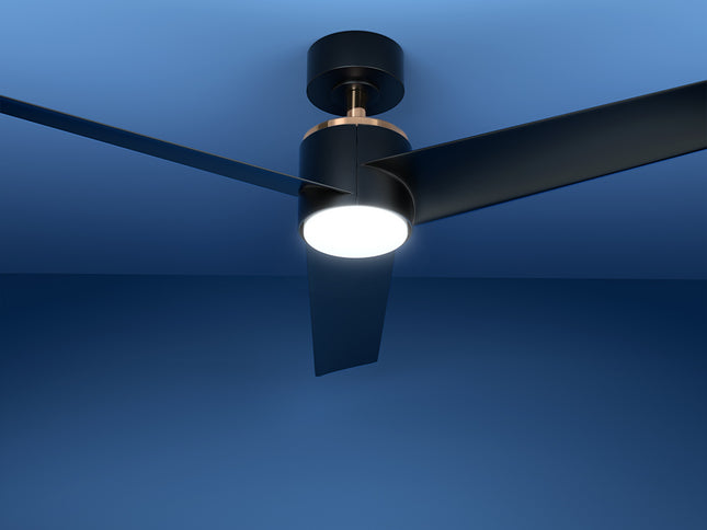 Devanti 52'' Ceiling Fan DC Motor w/Light w/Remote - Black