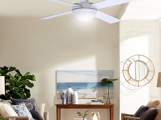 Devanti 52'' Ceiling Fan AC Motor w/Light w/Remote - White