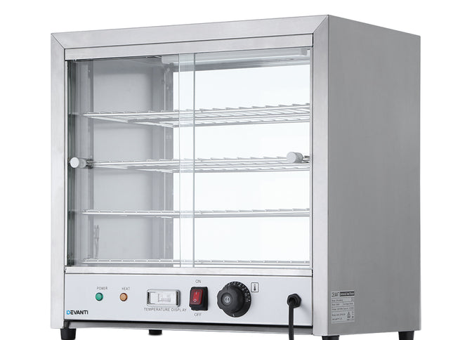 Devanti Commercial Food Warmer Hot Display Showcase Cabinet 54cm