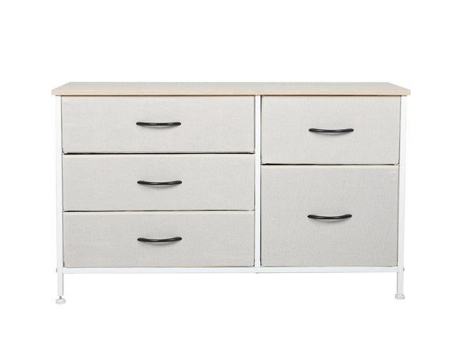Levede Storage Cabinet Tower Chest of Beige-1942353407335600129