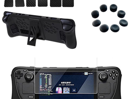 Steam Deck Silicone Case Set With Holder - Protect Your Console-1915197072076836864