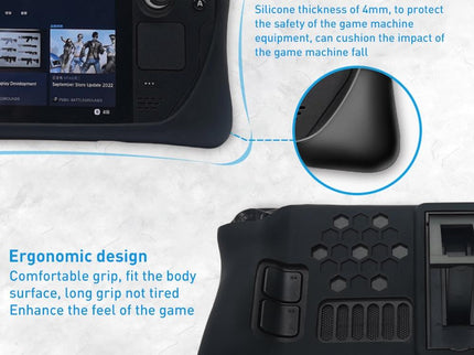 Steam Deck Silicone Case Set With Holder - Protect Your Console-1915197072076836869