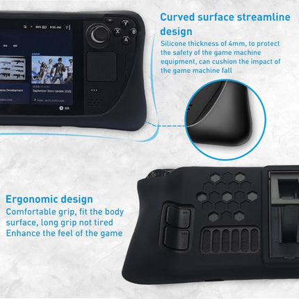 Steam Deck Silicone Case Set With Holder - Protect Your Console-1915197072076836869