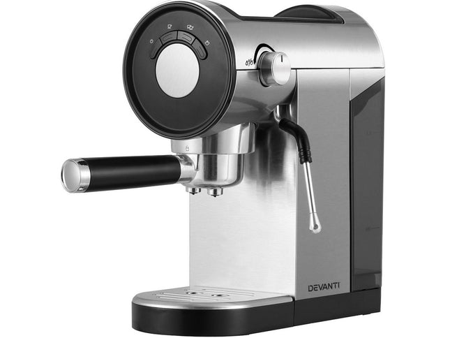 Devanti 20 Bar Coffee Machine Espresso Cafe Maker