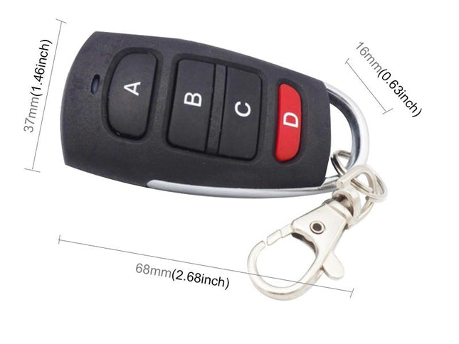 4-Button Wireless Copy Remote Control Transmitter - 433Mhz-1915196731205750786