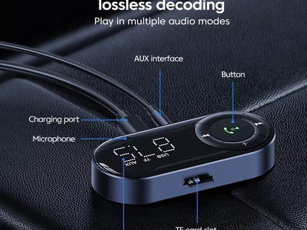 Wireless Car Bluetooth 5.2 Audio Receiver With Hands-Free Calling-1915197015281766403