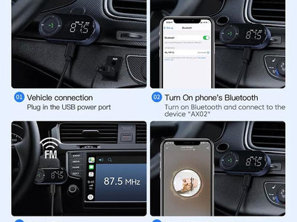 Wireless Car Bluetooth 5.2 Audio Receiver With Hands-Free Calling-1915197015281766406