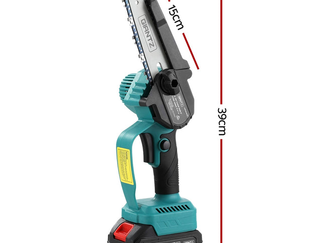 Giantz 6" Mini Cordless Electric Chainsaw Rechargeable Wood Cutter