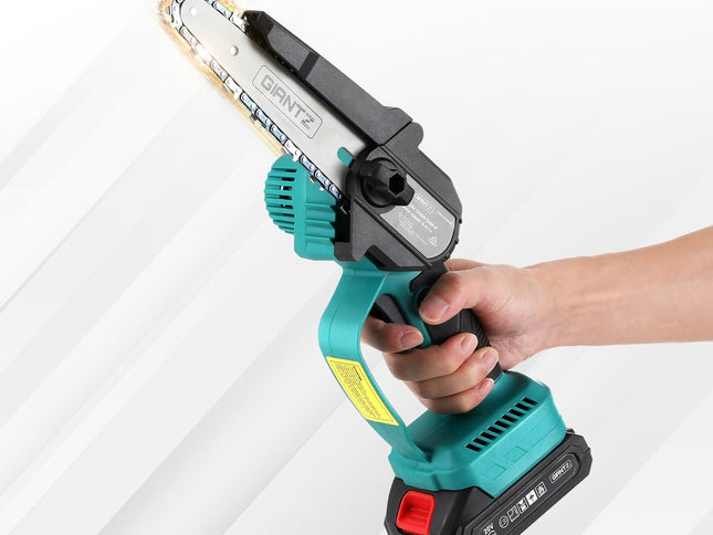 Giantz 6" Mini Cordless Electric Chainsaw Rechargeable Wood Cutter
