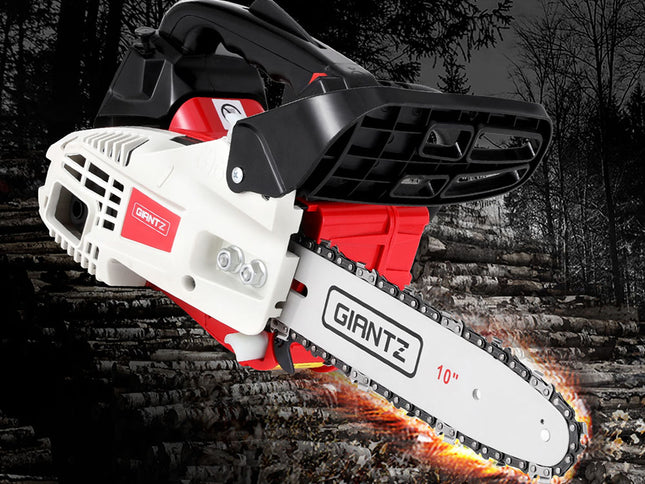 Giantz 25cc Petrol Chainsaw 10" Bar E-Start Tree Pruning Chain Saw