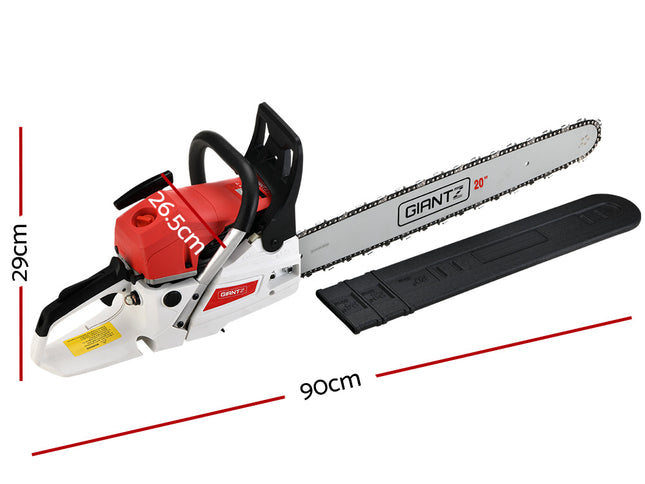 Giantz Chainsaw Petrol 62CC 20" Bar Commercial E-Start Pruning Chain Saw Spark Plug