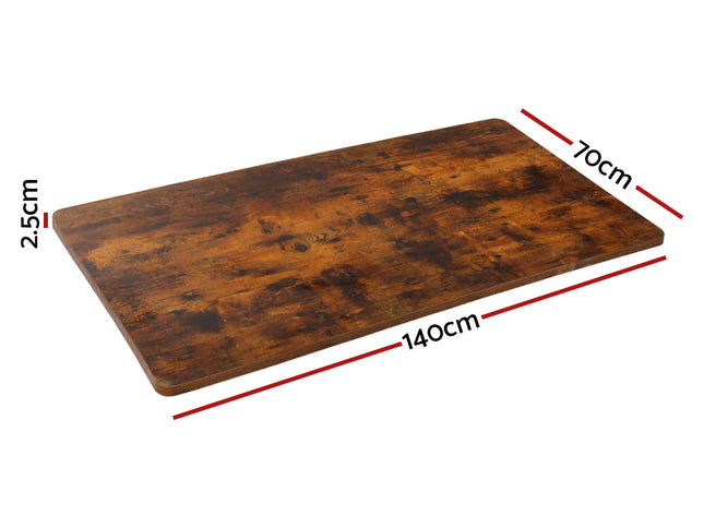 Artiss Standing Desk Top Rustic Brown 140CM