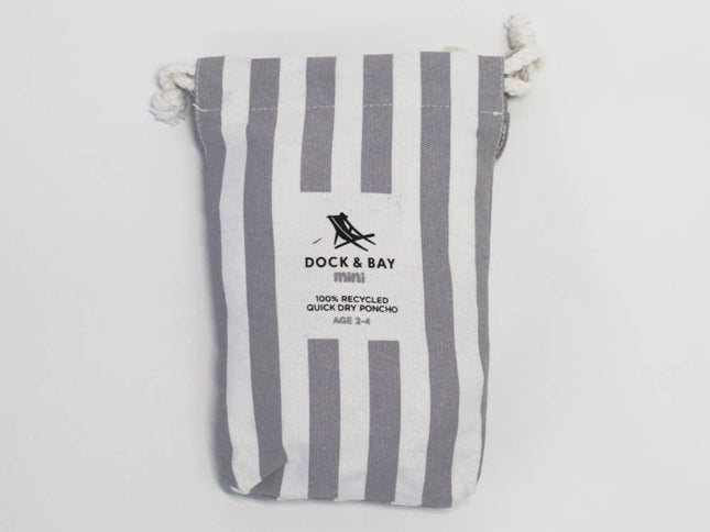 Dock & Bay: Poncho Mini Cabana Collection -  Goa Grey Xs-1973193545565212674