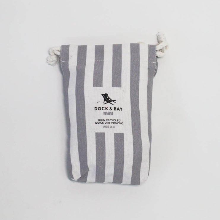 Dock & Bay: Poncho Mini Cabana Collection -  Goa Grey Xs-1973193545565212674