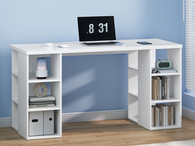 Artiss Computer Desk Bookshelf White 150CM