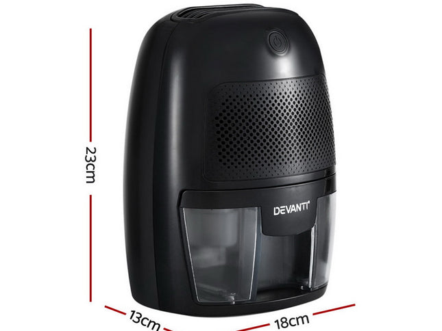 Devanti Dehumidifier 600ML Air Purifier Black