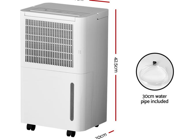 Devanti Dehumidifier 12L Air Purifier White