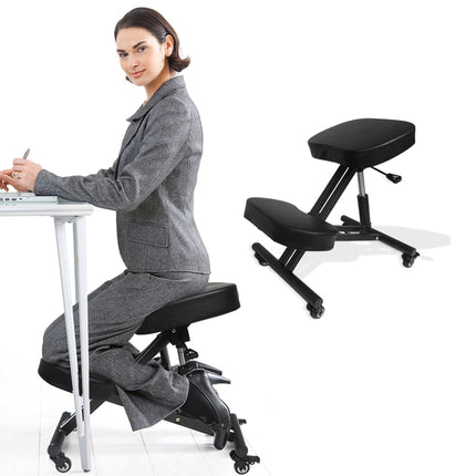 Levede Kneeling Chair Computer Ergonomic Black-1975420502021378054