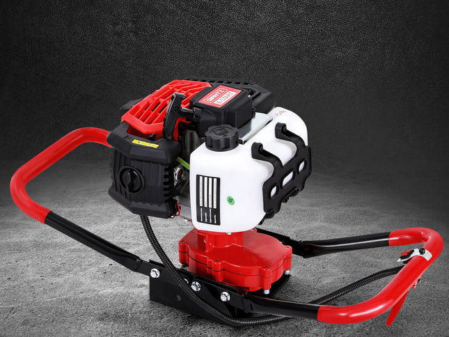Giantz 65CC Post Hole Digger Motor Only Petrol Engine Red