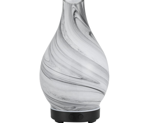 Devanti Aromatherapy Aroma Diffuser Essential Oil Humidifier LED Glass Marble