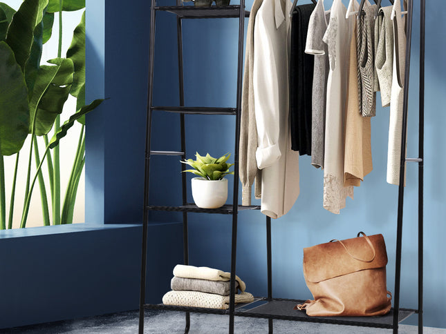 Artiss Wardrobe Clothes Rack Airer Coat Stand Closet 150cm