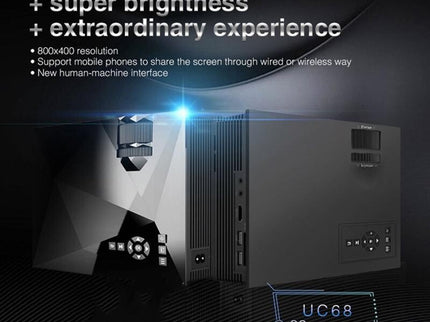 Home Theater Hd 1080P Led Projector - 80 Lumens Usb / Sd / Hdmi / Vga / Ir Support-1915197084609417221