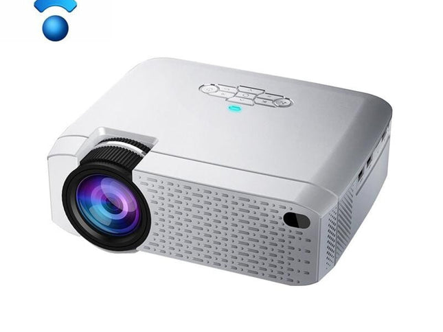 Portable Home Theater Projector - 1600 Lumens Hd Silver-1915196597466173441