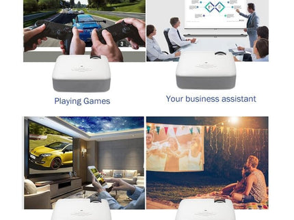 Portable Home Theater Projector - 1600 Lumens Hd Silver-1915196597466173443