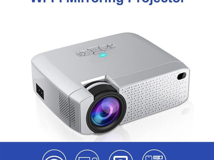 Portable Home Theater Projector - 1600 Lumens Hd Silver-1915196597466173446