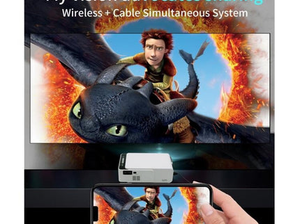 Smart Projector With 100 Ansi Lumens And 1024X600 Resolution Supports Hdmi / Sd / 2 Usb / Audio 3.5Mm Same Screen Version-1915198063002128391