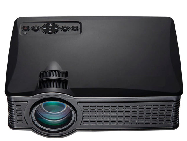 1800 Lumens Home Theater Projector With Remote - Supports Av Usb Vga Hdmi - Black-1915196502574239746