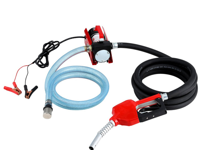 Giantz Fuel Transfer Pump Electric Diesel Kerosene Pump 12V DC 10GPM Nozzle Hose