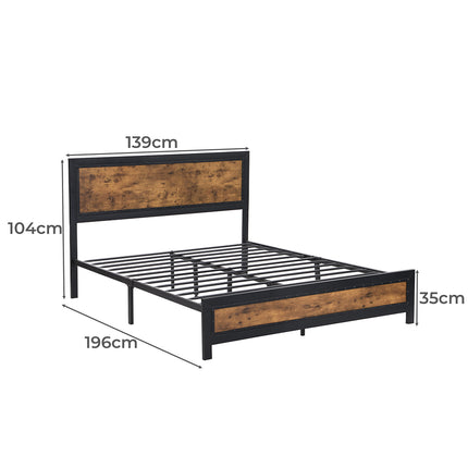 Levede Metal Bed Frame Mattress Base Double-1973194030980403202