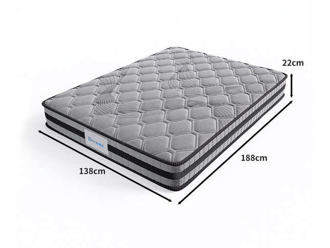 Dreamz Spring Mattress Bed Pocket Egg Double-1973193969533849602