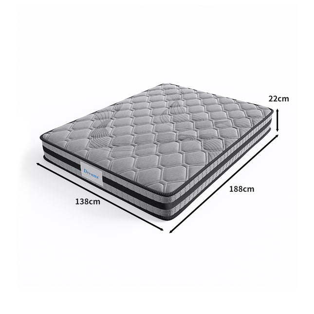 Dreamz Spring Mattress Bed Pocket Egg Double-1954802851322662914