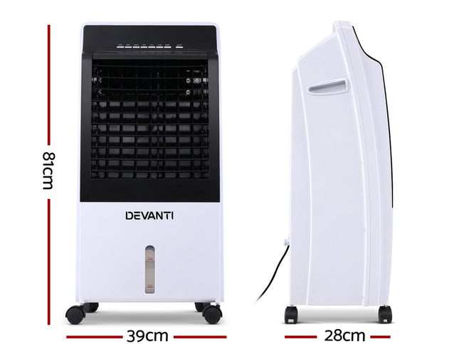 Devanti Evaporative Air Cooler Fan Conditioner 8L
