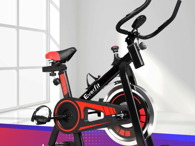 Everfit Spin Bike Exercise Bike Flywheel Cycling Home Gym Fitness 120kg