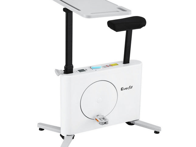 Everfit Exercise Bike Magnetic Desk Bike with Tabletop Fitness Home Workout Gym