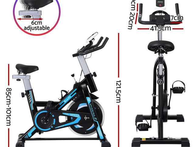 Everfit Spin Bike Exercise Bike 13KG Flywheel Fitness 150kg capacity