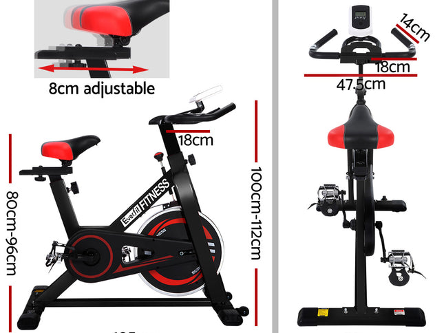 Everfit Spin Bike Exercise Bike Flywheel Cycling Home Gym Fitness Indoor Cardio