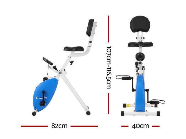 Everfit Under Desk Exercise Bike Magnetic Resistance X-bike Workouts 100kg Capacity