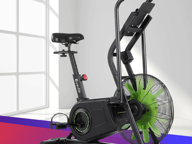 Everfit Air Bike Dual Action Exercise Bike Fitness Home Gym Cardio