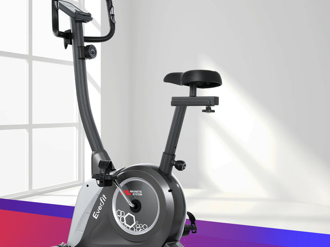 Everfit Magnetic Exercise Bike Upright Bike Fitness Home Gym Cardio