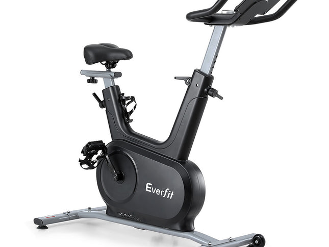 Everfit Exercise Bike Spin Bike Electromagnetic Smart Home Fitness 24-Level Resistance 120kg Bluetooth