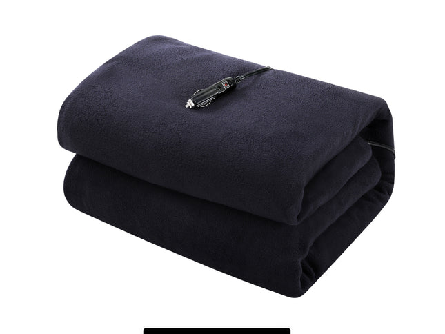 Giselle Electric Heated Blanket Car Truck Throw Rug Travel Camping 12V DC Aut